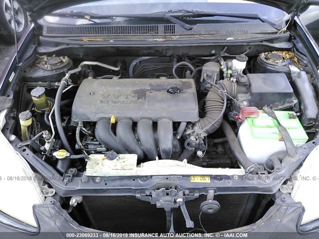 2T1KR32E94C226204 - 2004 TOYOTA COROLLA MATRIX XR BLACK photo 10