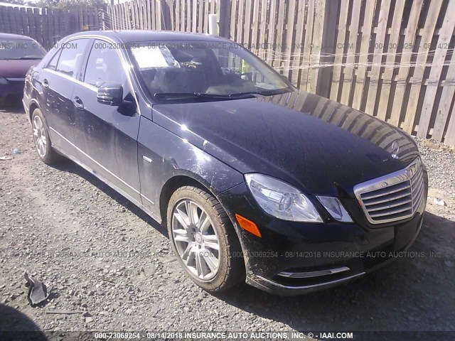 WDDHF8JB7CA564846 - 2012 MERCEDES-BENZ E 350 4MATIC BLACK photo 1