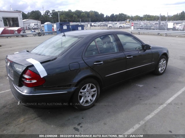 WDBUF82J94X160359 - 2004 MERCEDES-BENZ E 320 4MATIC GRAY photo 4