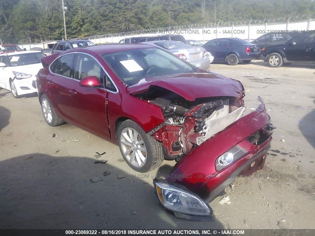 1G4PP5SKXD4118718 - 2013 BUICK VERANO RED photo 1