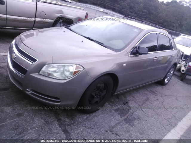 1G1ZG57B18F199570 - 2008 CHEVROLET MALIBU LS GOLD photo 2