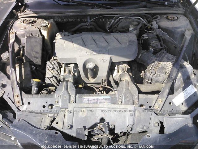 2G2WP582X61162115 - 2006 PONTIAC GRAND PRIX BLACK photo 10