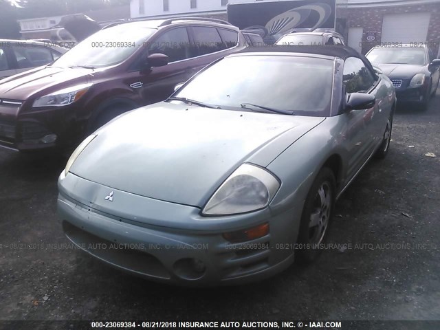 4A3AE45G43E139488 - 2003 MITSUBISHI ECLIPSE SPYDER GS GREEN photo 2