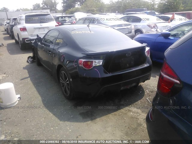 JF1ZNAA12D1717981 - 2013 TOYOTA SCION FR-S BLACK photo 3