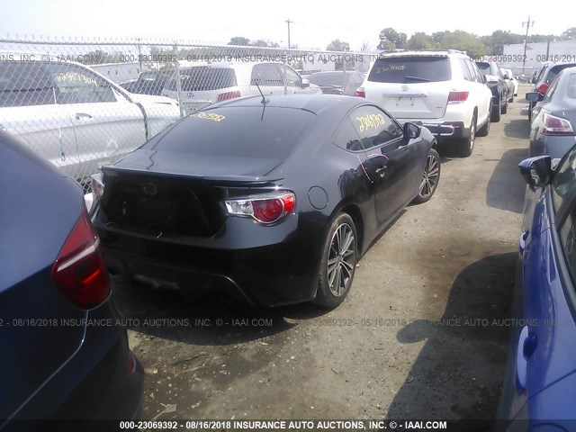 JF1ZNAA12D1717981 - 2013 TOYOTA SCION FR-S BLACK photo 4