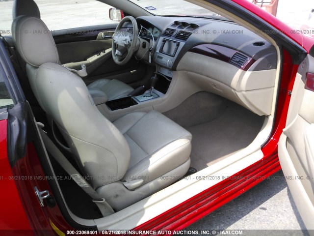 4T1FA38P05U063153 - 2005 TOYOTA CAMRY SOLARA SE/SLE Qırmızı foto 5