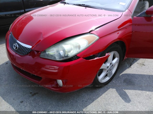 4T1FA38P05U063153 - 2005 TOYOTA CAMRY SOLARA SE/SLE Qırmızı foto 6
