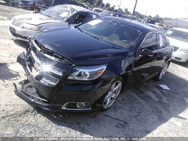 1G11J5SX2DU117725 - 2013 CHEVROLET MALIBU LTZ 黑色 照片 2