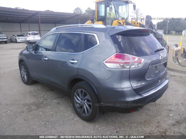 5N1AT2MT2GC752508 - 2016 NISSAN ROGUE S/SL/SV GRAY photo 3