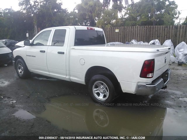 1C6RD6FPXCS175259 - 2012 DODGE RAM 1500 ST WHITE photo 3