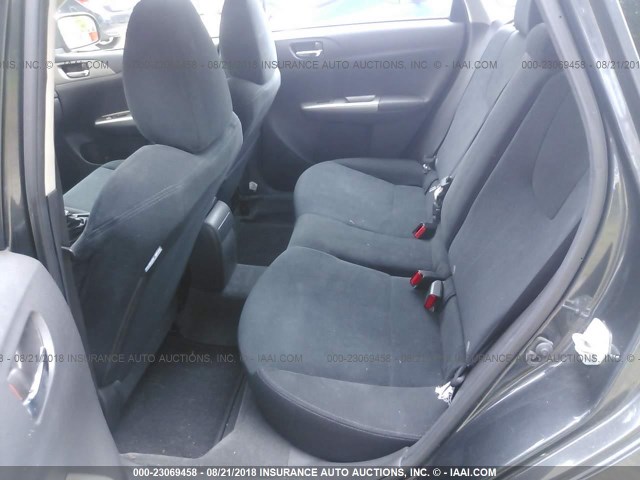 JF1GH61618H804419 - 2008 SUBARU IMPREZA 2.5I GRAY photo 8