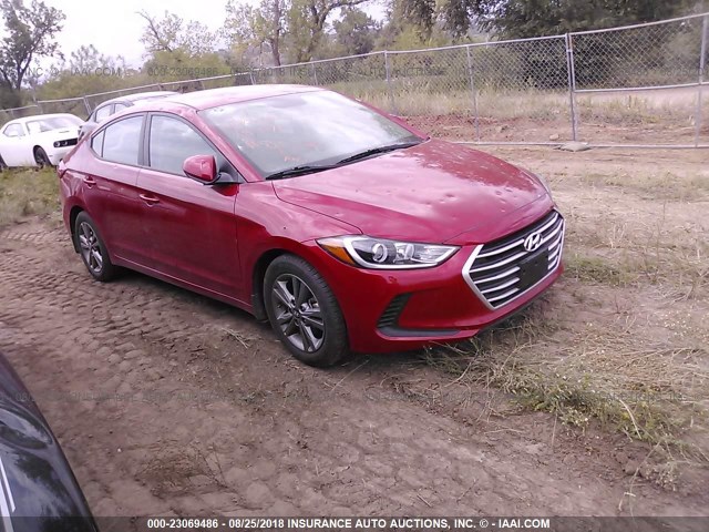 5NPD84LF1JH235237 - 2018 HYUNDAI ELANTRA SEL/VALUE/LIMITED RED photo 1