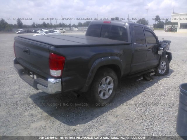 5TFRX5GN3HX089907 - 2017 TOYOTA TACOMA ACCESS CAB/SR/SR5 GRAY photo 4