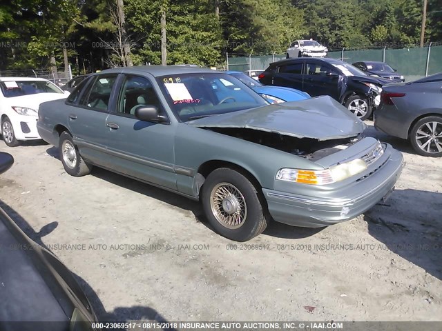 2FALP74W1VX115351 - 1997 FORD CROWN VICTORIA LX GREEN photo 1