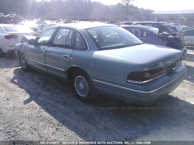 2FALP74W1VX115351 - 1997 FORD CROWN VICTORIA LX GREEN photo 3