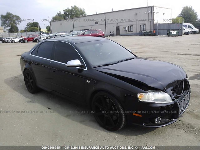 WAUGL78E57A129481 - 2007 AUDI NEW S4 QUATTRO BLACK photo 1