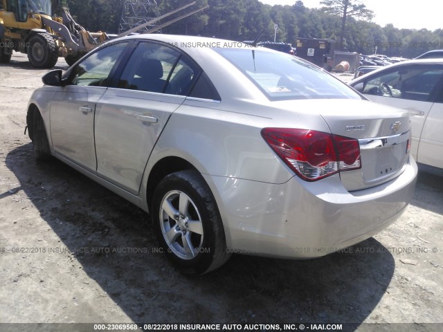 1G1PC5SB1D7263010 - 2013 CHEVROLET CRUZE LT GOLD photo 3