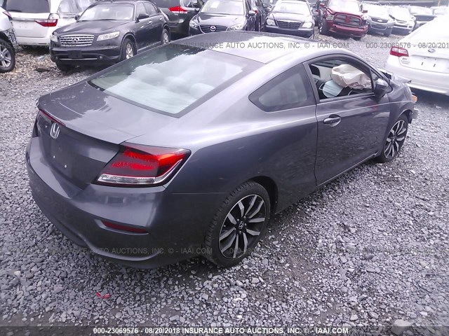 2HGFG3B09FH525441 - 2015 HONDA CIVIC EXL 灰色 照片 4
