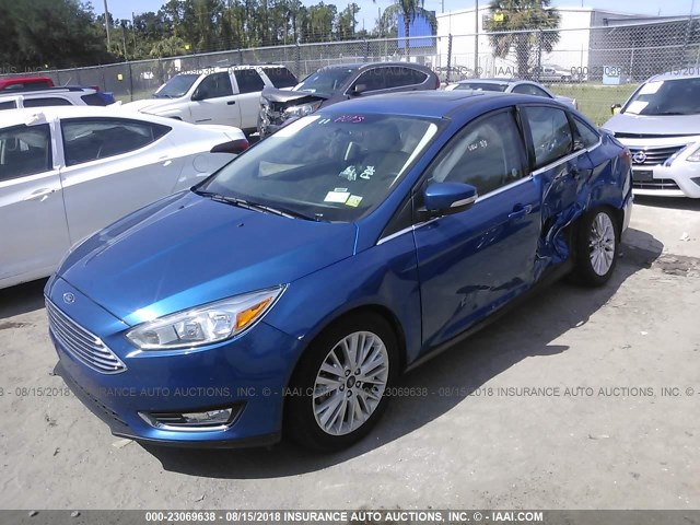 1FADP3J2XJL316901 - 2018 FORD FOCUS TITANIUM BLUE photo 2