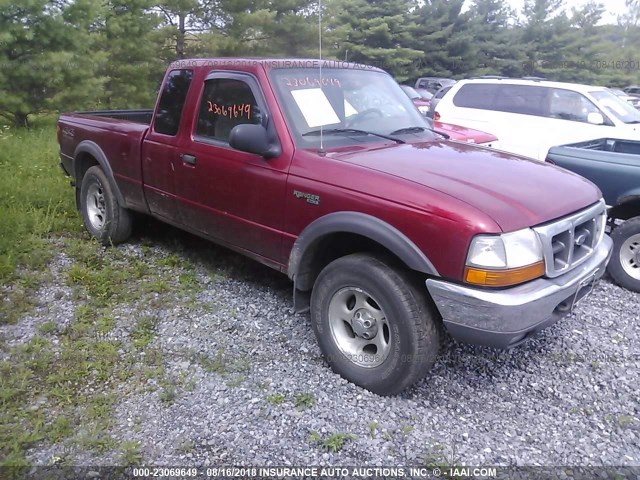 1FTZR15X4XPB45102 - 1999 FORD RANGER SUPER CAB RED photo 1
