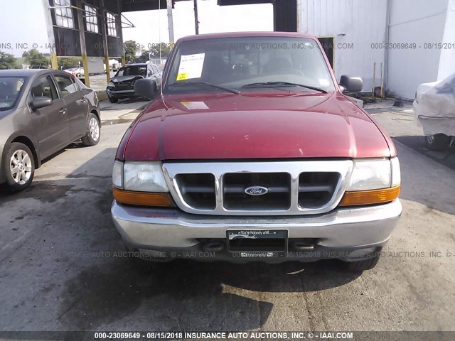 1FTZR15X4XPB45102 - 1999 FORD RANGER SUPER CAB RED photo 6