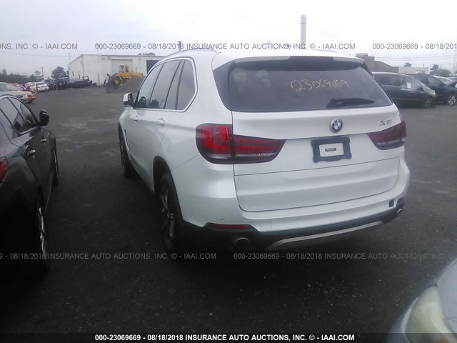 5UXKR0C57H0U51233 - 2017 BMW X5 XDRIVE35I WHITE photo 3