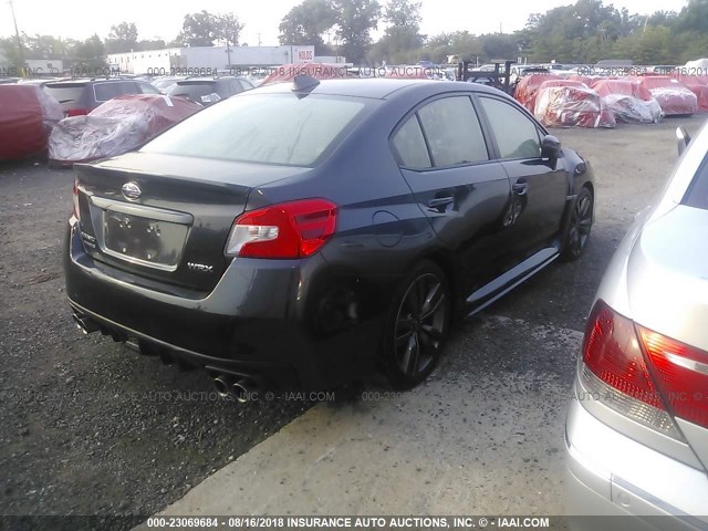 JF1VA1F65G9800552 - 2016 SUBARU WRX PREMIUM GRAY photo 4