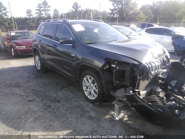 1C4PJLCB5EW217199 - 2014 JEEP CHEROKEE LATITUDE GRAY photo 1