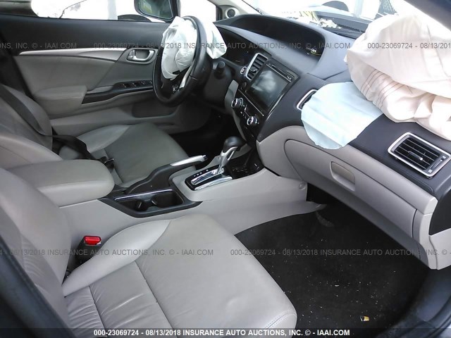 2HGFB2F93FH511343 - 2015 HONDA CIVIC EXL 灰色 照片 5