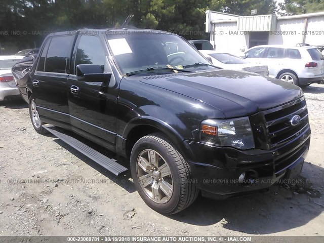 1FMJK2A50AEA29762 - 2010 FORD EXPEDITION EL LIMITED BLACK photo 1