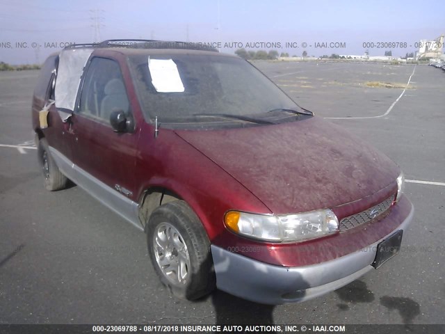 4N2DN1112VD829908 - 1997 NISSAN QUEST XE/GXE RED photo 1