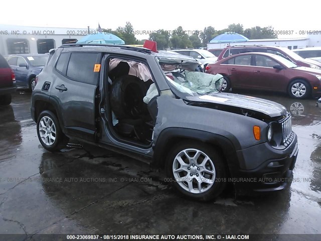 ZACCJABB9HPG43984 - 2017 JEEP RENEGADE LATITUDE GRAY photo 1