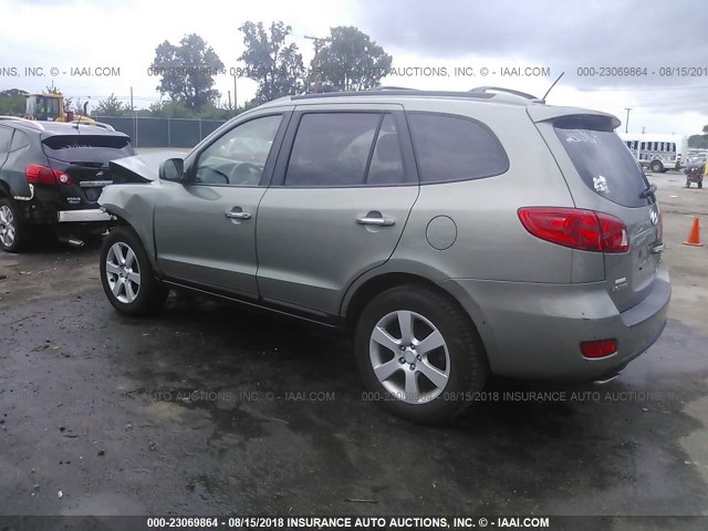 5NMSH13E97H087745 - 2007 HYUNDAI SANTA FE SE/LIMITED GREEN photo 3