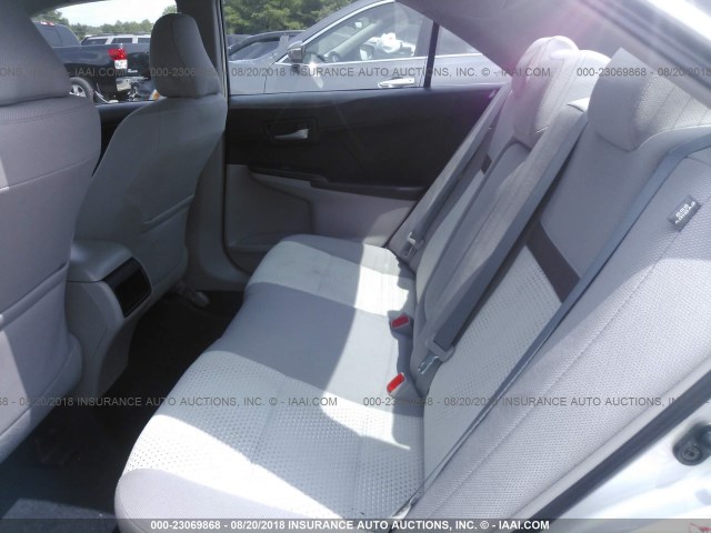 4T1BF1FK7CU069282 - 2012 TOYOTA CAMRY SE/LE/XLE SILVER photo 8