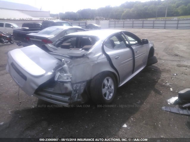 2G2WP552861163252 - 2006 PONTIAC GRAND PRIX SILVER photo 4