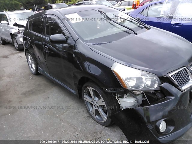 5Y2SR67049Z445762 - 2009 PONTIAC VIBE GT BLACK photo 1