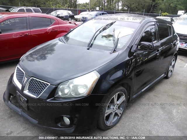 5Y2SR67049Z445762 - 2009 PONTIAC VIBE GT BLACK photo 2