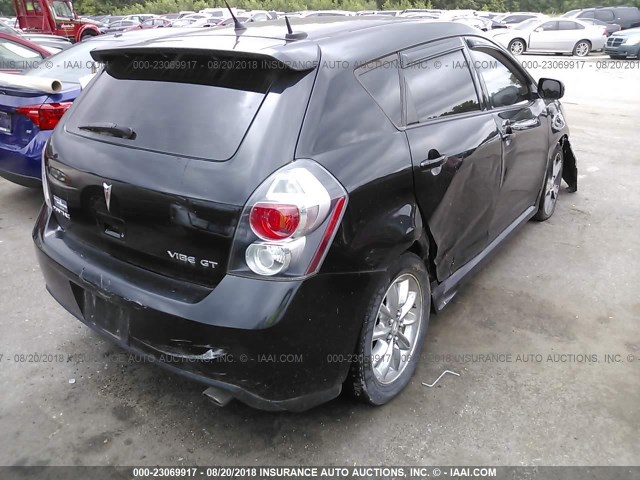 5Y2SR67049Z445762 - 2009 PONTIAC VIBE GT BLACK photo 4