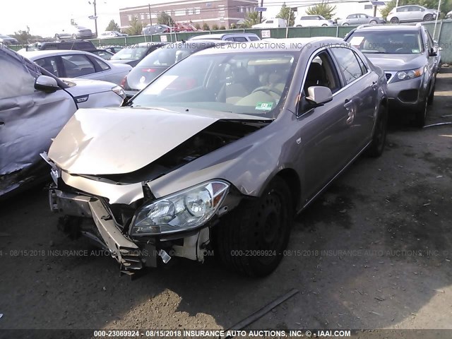 1G1ZH57B58F223107 - 2008 CHEVROLET MALIBU 1LT 棕色 照片 2