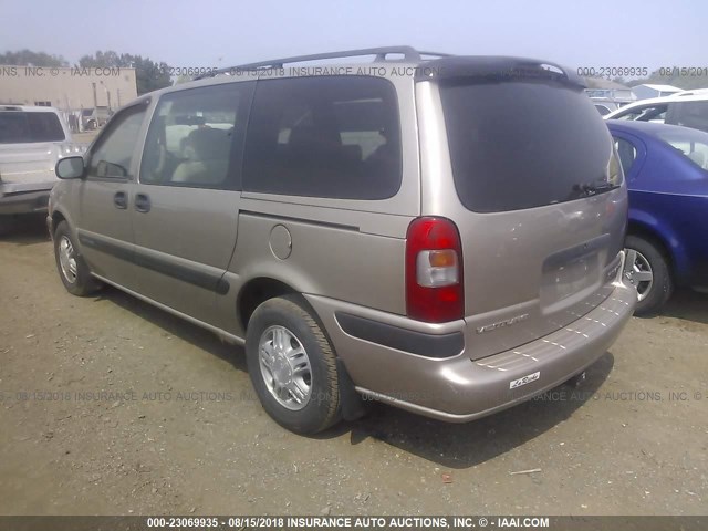 1GNDX03E0YD199986 - 2000 CHEVROLET VENTURE TAN photo 3