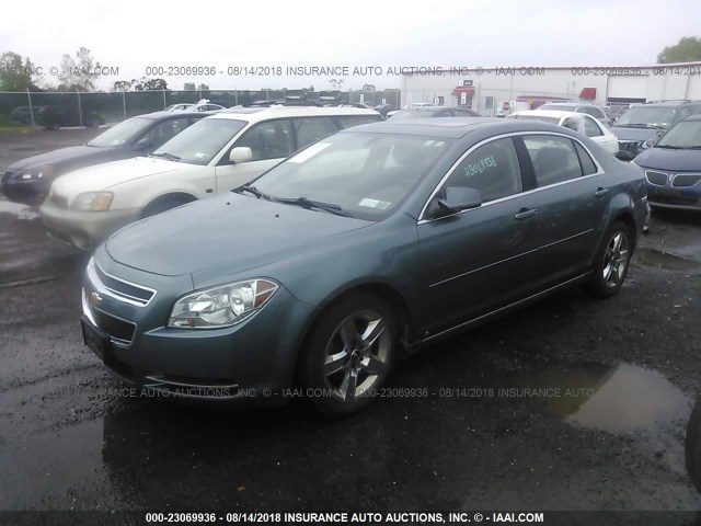 1G1ZH57B29F227794 - 2009 CHEVROLET MALIBU 1LT 绿色 照片 2