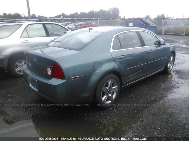 1G1ZH57B29F227794 - 2009 CHEVROLET MALIBU 1LT 绿色 照片 4