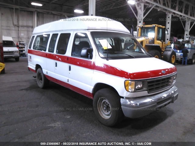 1FTJS34F5THB06657 - 1996 FORD ECONOLINE E350 SUPER DUTY VAN WHITE photo 1