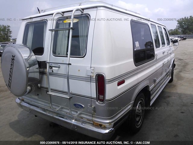 1FDEE14N6KHB44705 - 1989 FORD ECONOLINE E150 VAN WHITE photo 4