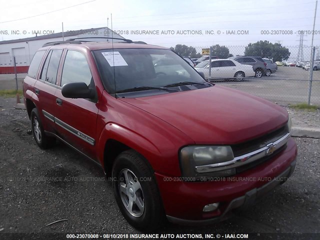 1GNDT13S922215015 - 2002 CHEVROLET TRAILBLAZER  RED photo 1