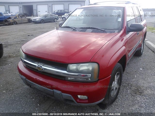 1GNDT13S922215015 - 2002 CHEVROLET TRAILBLAZER  RED photo 6