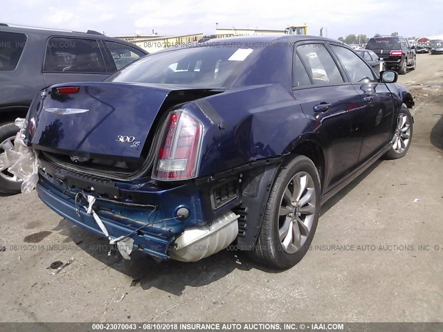 2C3CCAGG1EH352962 - 2014 CHRYSLER 300 S Dark Blue photo 4