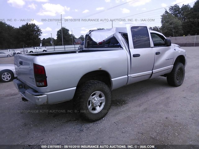 3D3KU28D84G220477 - 2004 DODGE RAM 2500 ST/SLT SILVER photo 4