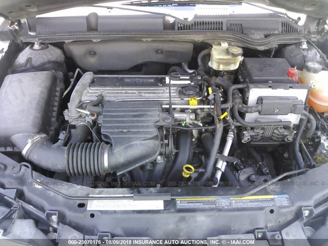 1G8AG52F84Z178278 - 2004 SATURN ION LEVEL 1 SILVER photo 10