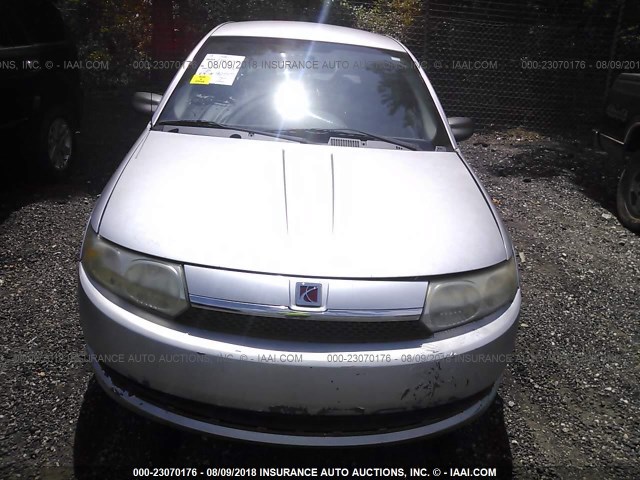 1G8AG52F84Z178278 - 2004 SATURN ION LEVEL 1 SILVER photo 6